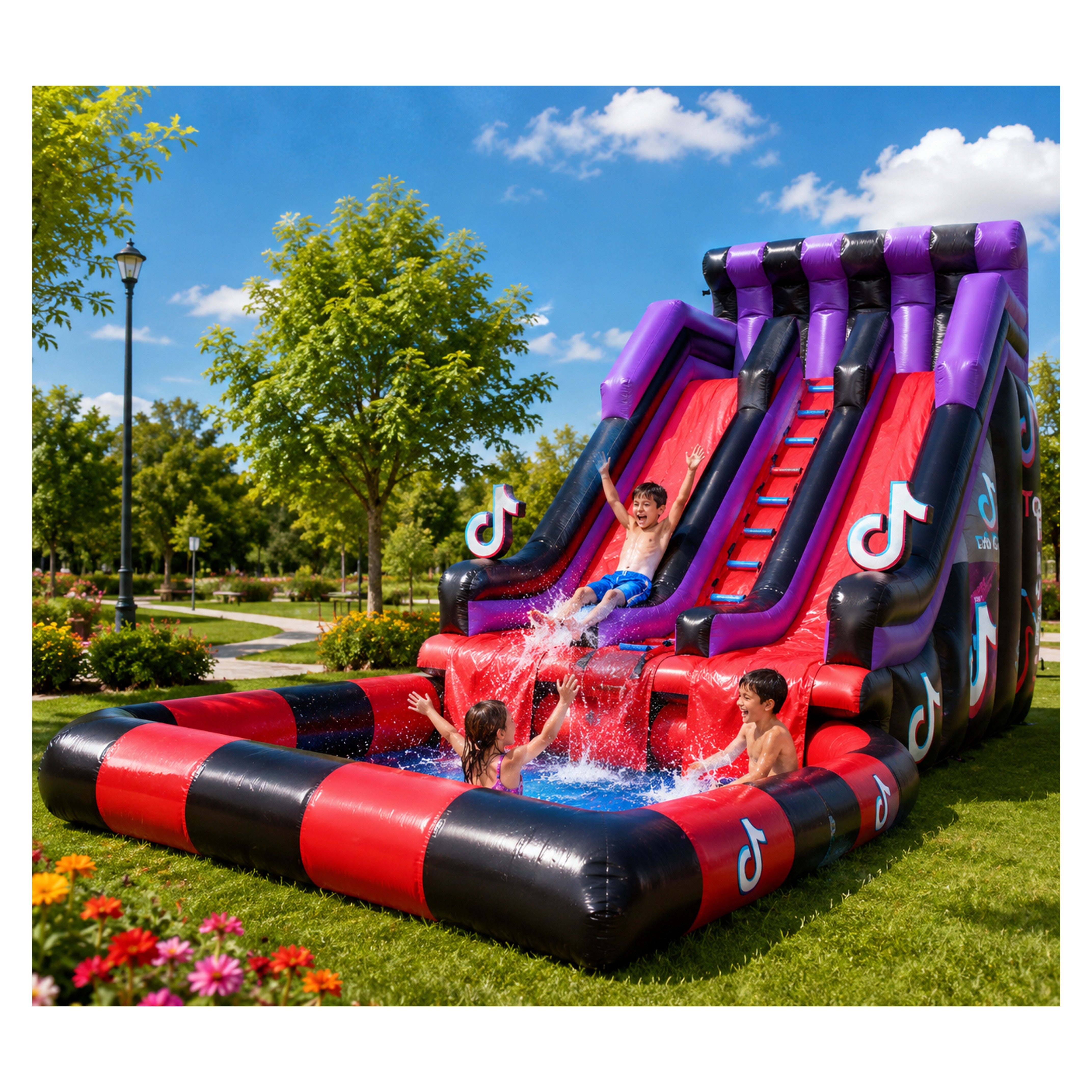 TikTok Inflatable With Pool W-06