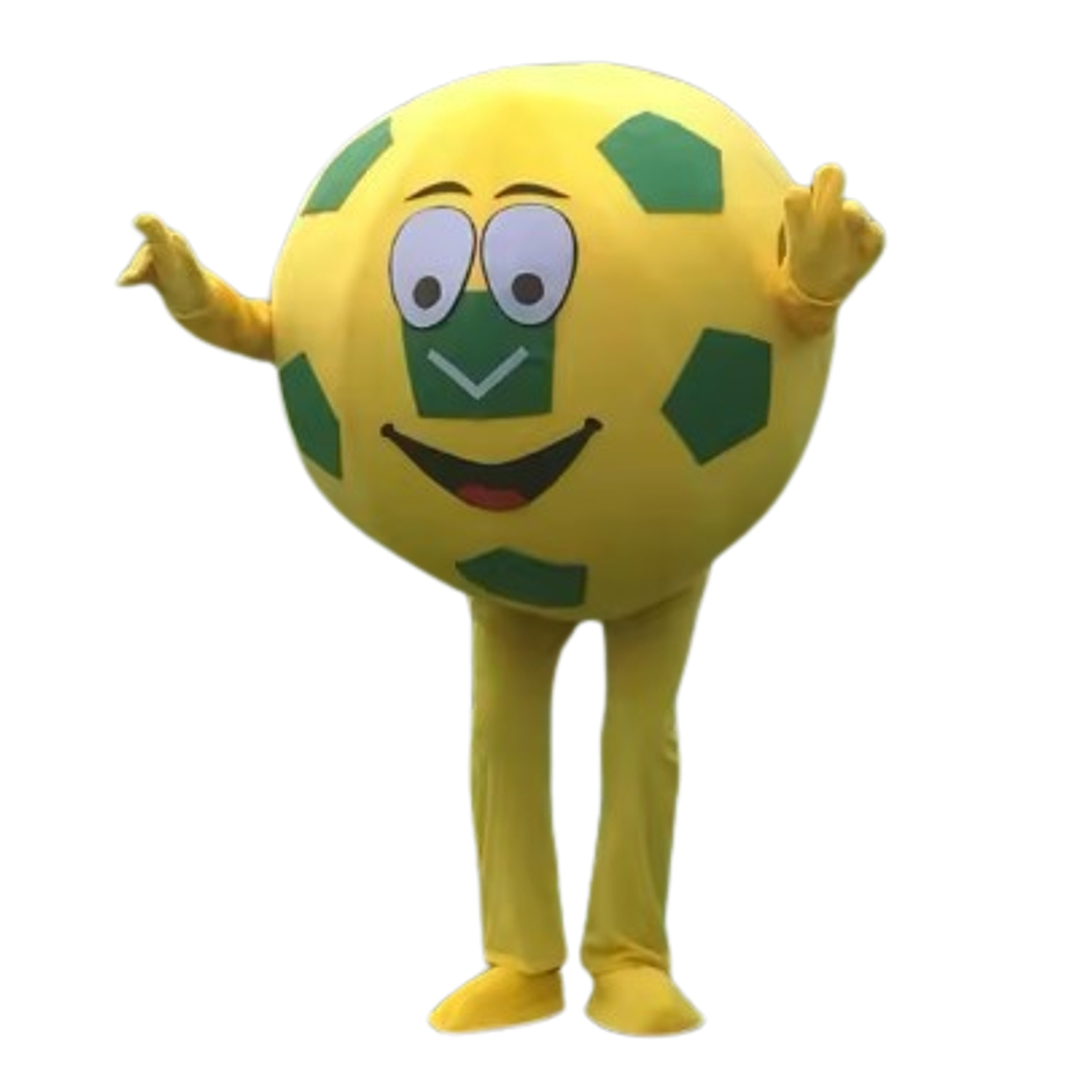 Football Soccer Yellow Mascot