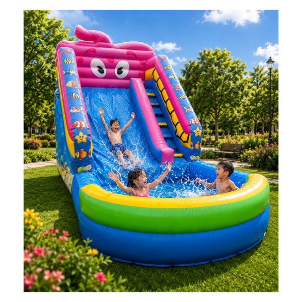 Octopus Inflatable with Pool W-014
